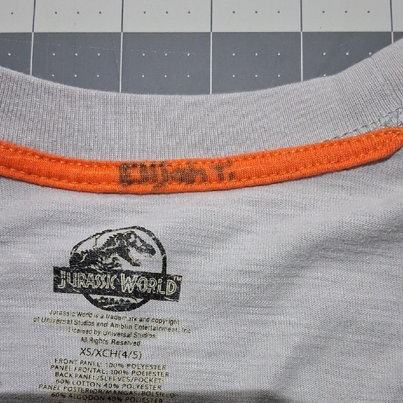 Universal Gray and Green Dinosaur Long Sleeve Tee - Picture 3 of 5